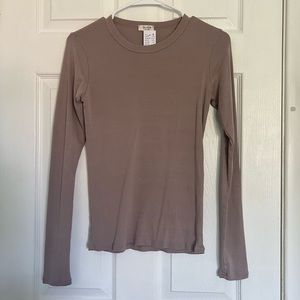 Brandy Melville long sleeve purple tshirt
